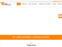 Tablet Screenshot of 13webs.com